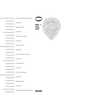 Zales real 10k white gold diamond earrings!!